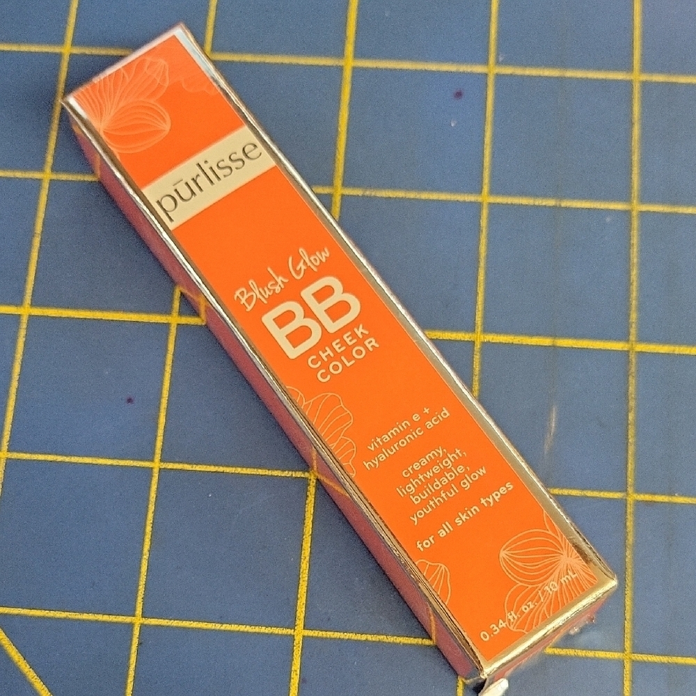 Purlisse Blush Glow BB Cheek Color Vivid Coral NIP